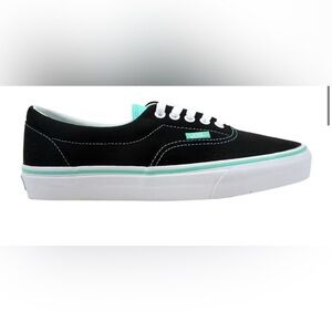 Vans Era 2 Tone Black and Teal Cockatoo Canvas Shoes